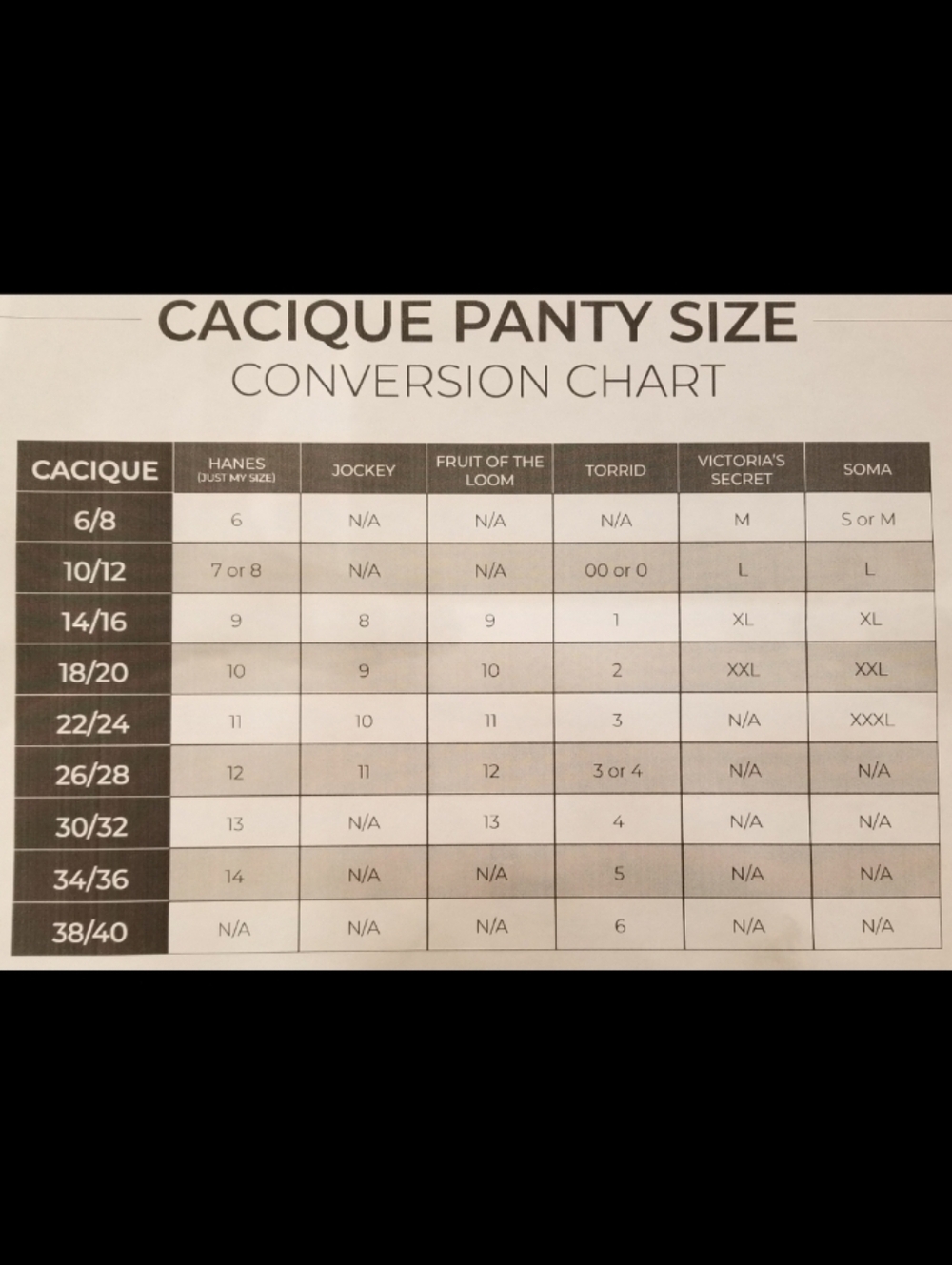 Cacique 14/16 Cheeky Brief Panty - Picture 9 of 10